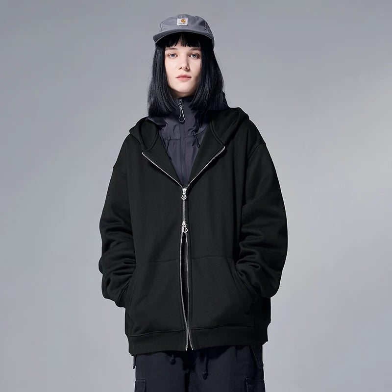 Trendy Winter Fleece Full Zip Hoodie