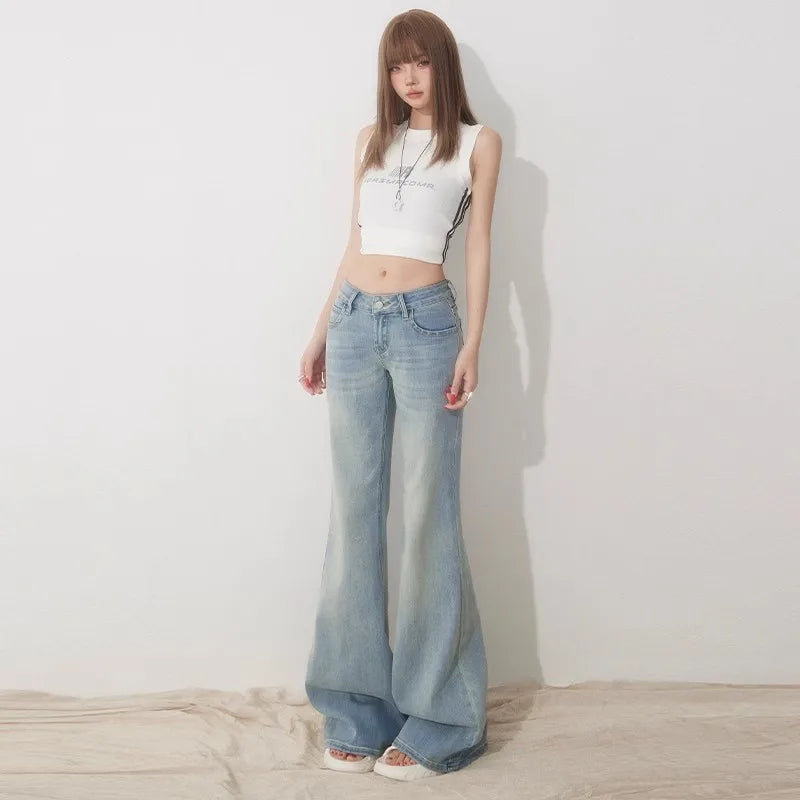 High Slim Fit Flared Jeans