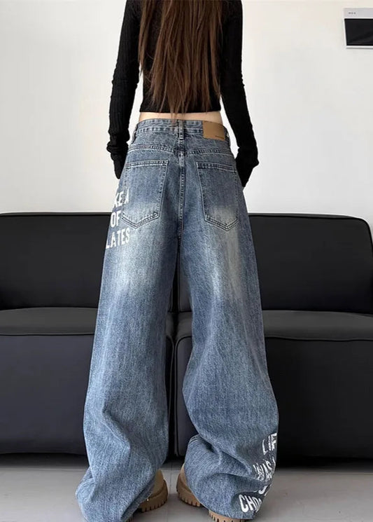 Vintage Oversize Blue Y2K Denim Jeans