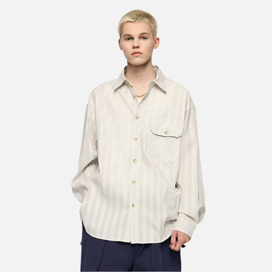 Stylish Striped Loose Blouse Shirt