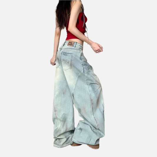 Eclectic Vintage Grunge American Washed Jeans