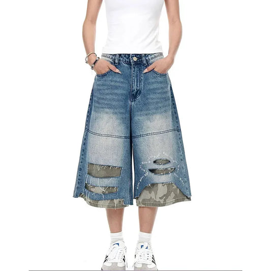 Vintage Oversized Blue Denim Jorts