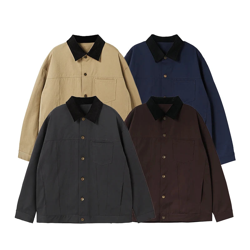 Durable Detroit Cargo Jacket with Corduroy