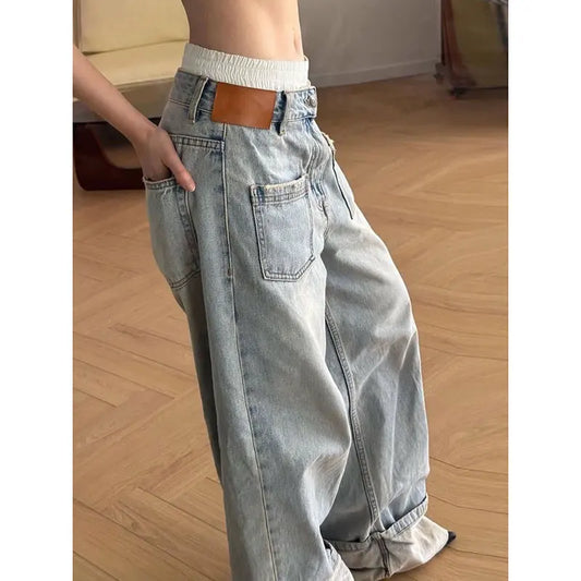 Vintage Oversize Light Blue Mom Jeans