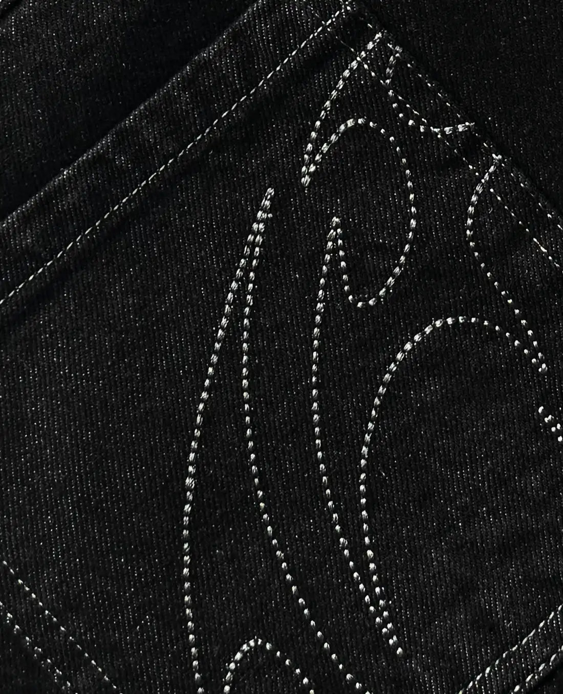 Retro Embroidery Loose Straight Jeans