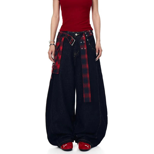 Light Blue Oversize Wide Leg Jeans