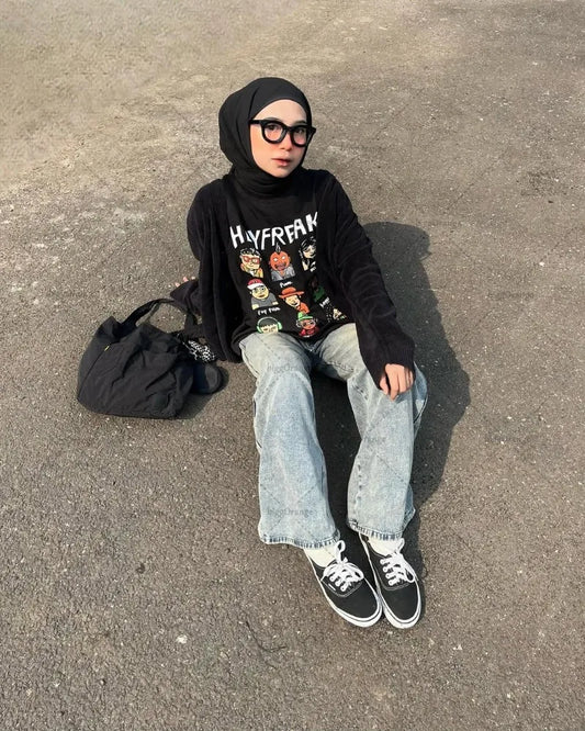 Cartoon Pattern Loose Casual T-Shirt