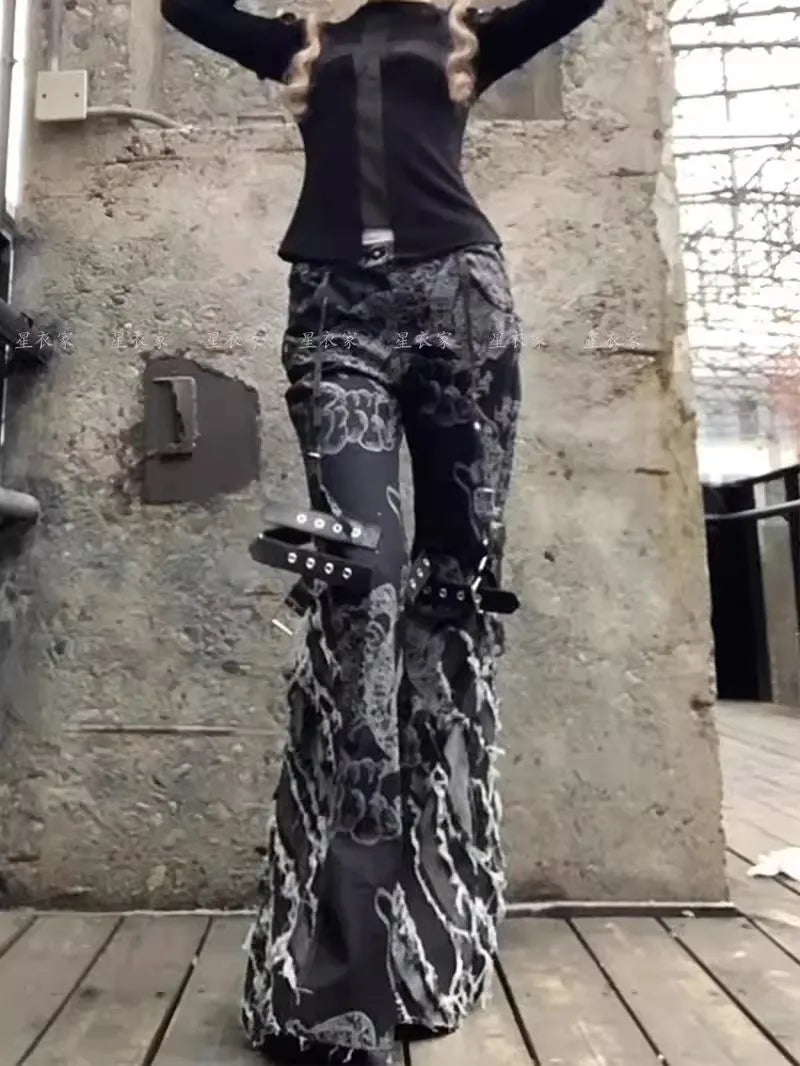 High Slim Flared Jeans