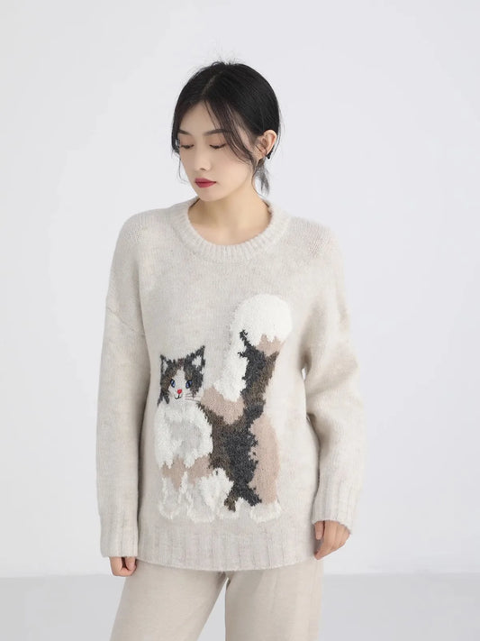 Oversize Cute Rabbit Sweater Autumn Winter