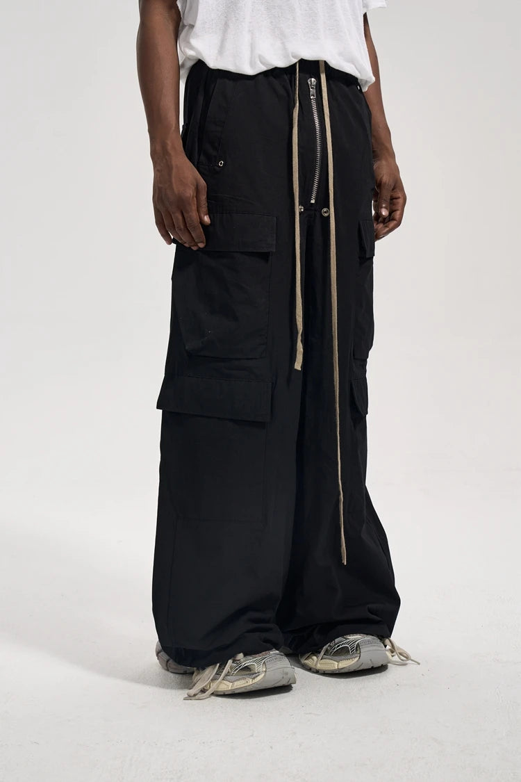 Retro Flared Cargo Pants