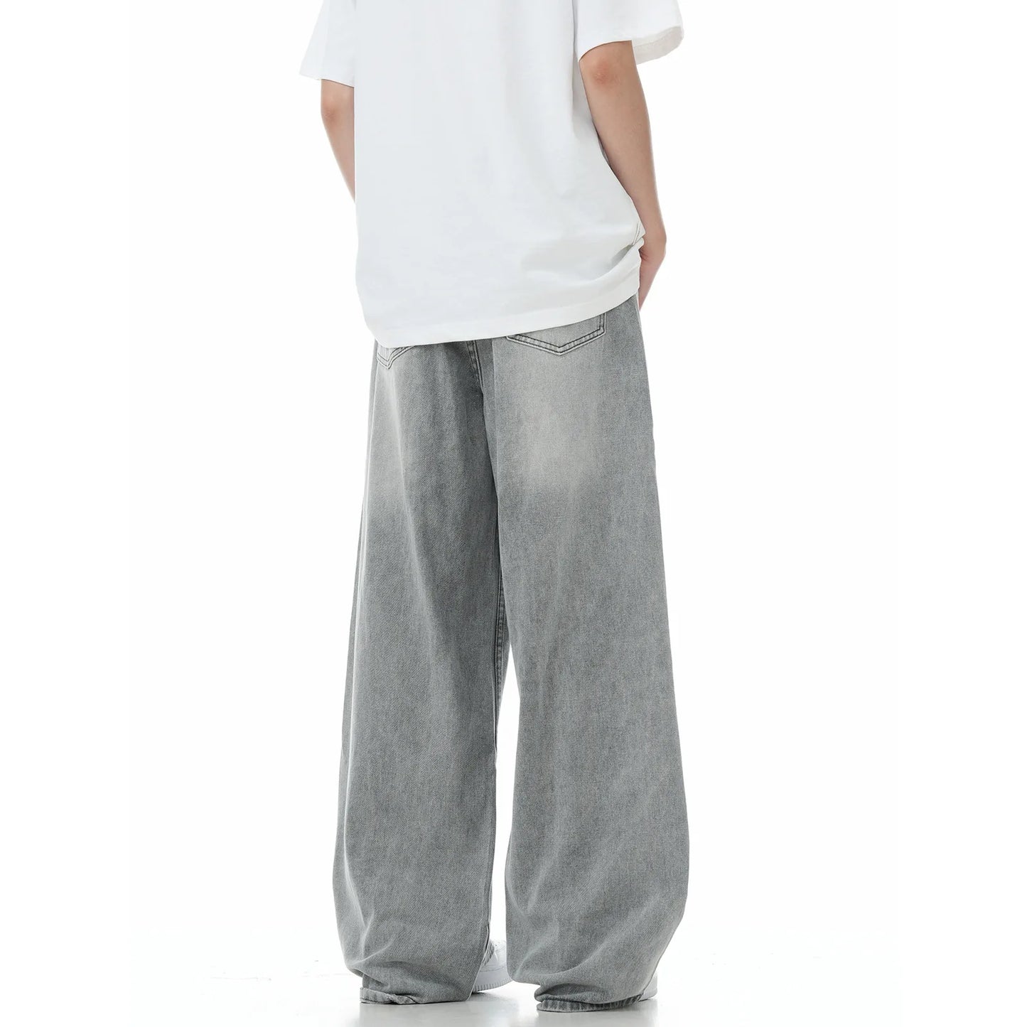 Loose Fit Denim Wide Leg Jeans