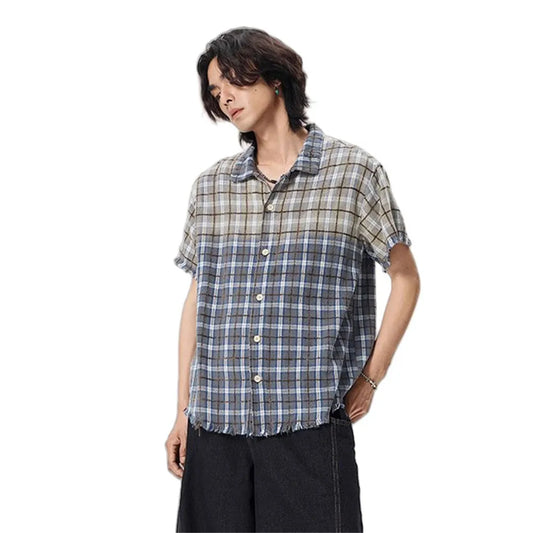 Gradient Dyed Loose Fit Cargo Shirt