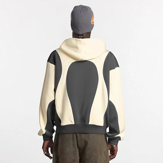 Vintage Distressed Patchwork Puff Print Shirt