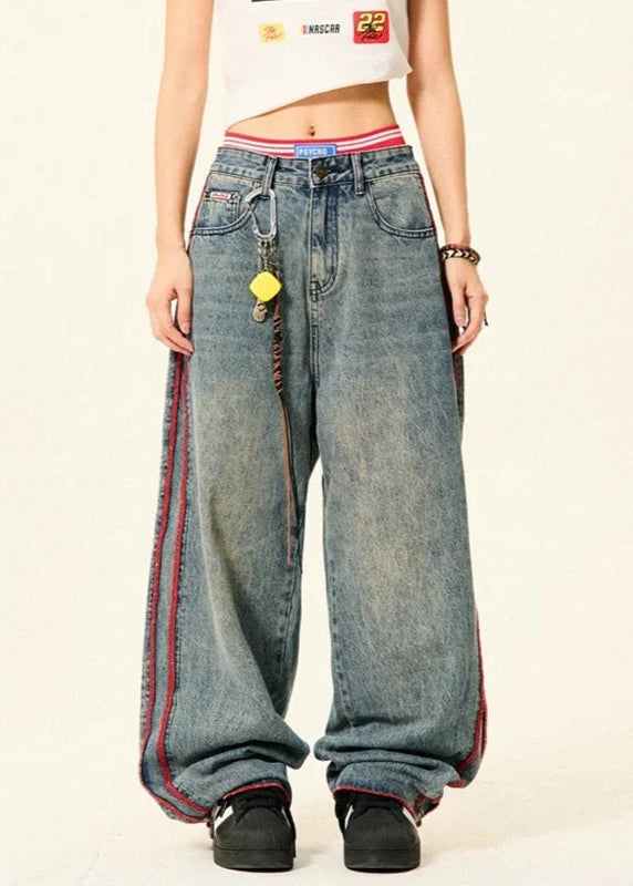 High Waist Baggy Retro Denim Jeans