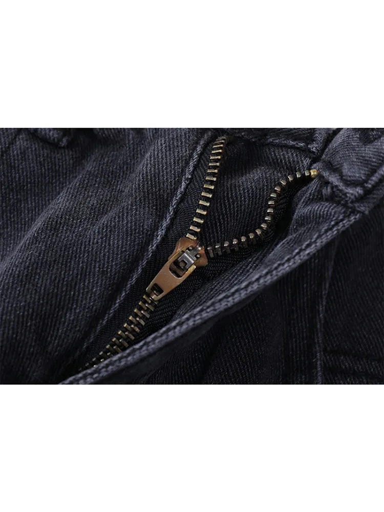 High Waist Loose Shorts Jeans