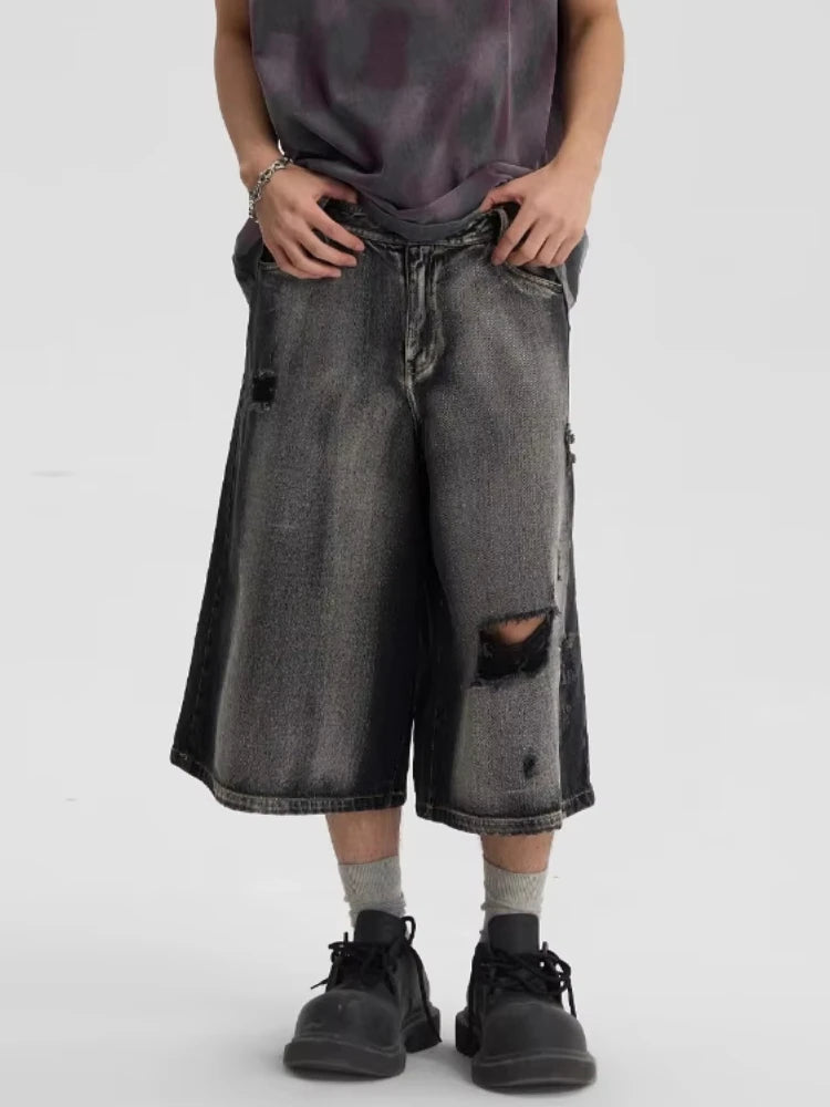 Distressed Denim Shorts for Summer Jeans