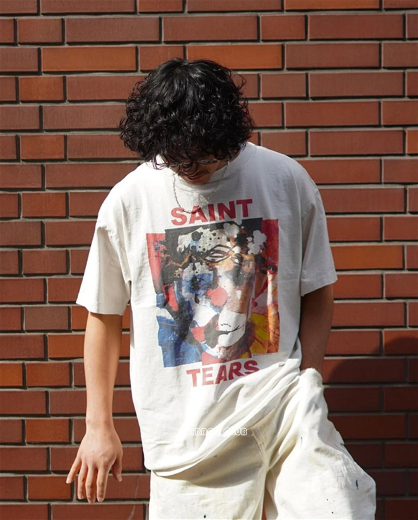 Retro Graffiti Print High Street T-Shirt