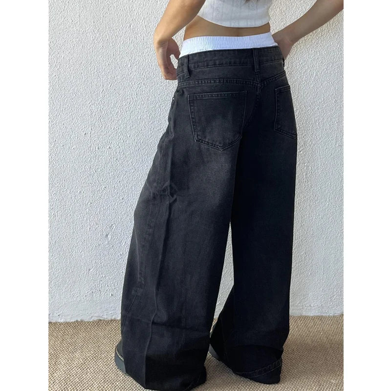 Vintage Y2K Style High Waisted Jeans