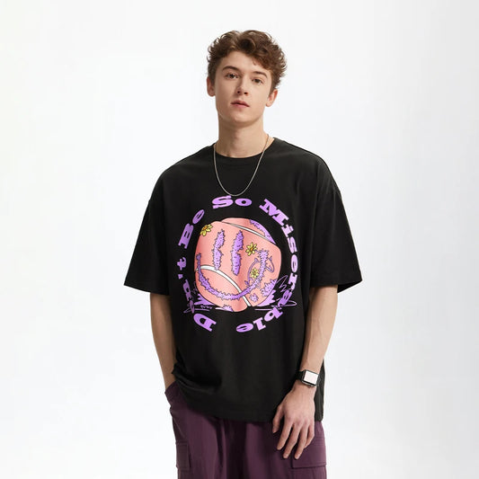 Vintage Graphic Cotton Tennis T-Shirt