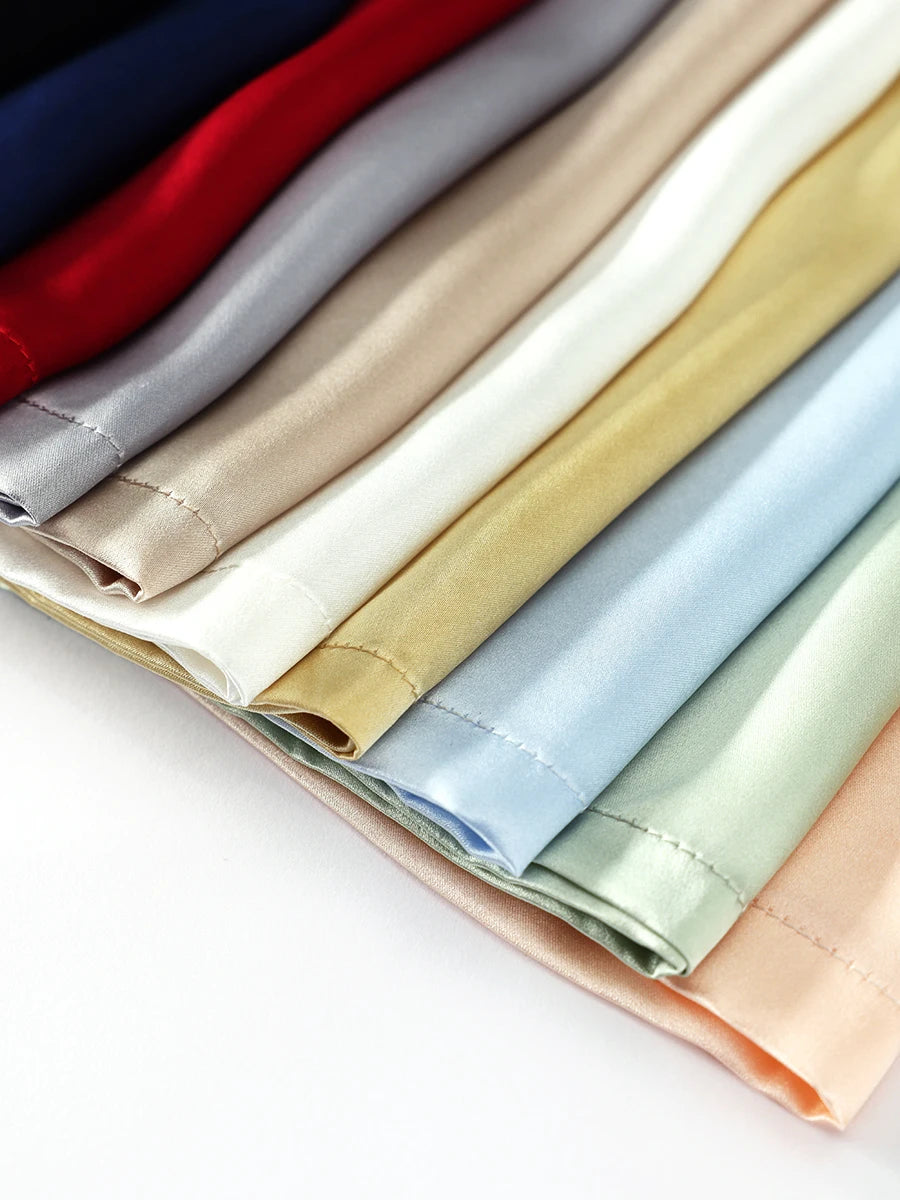 Luxurious Silk Chic O-Neck Tank T-Shirt