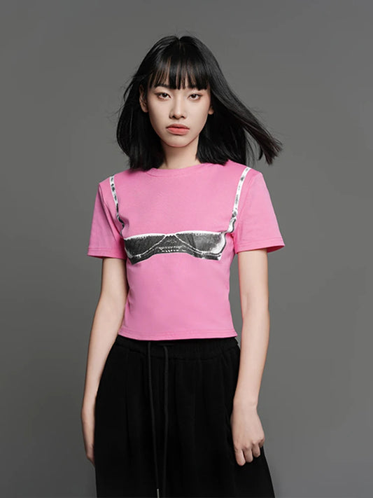 Vintage American Short Sleeve Womens T-Shirt