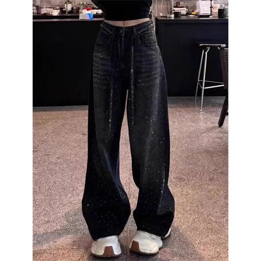 Wide Leg High Waisted Retro Jeans