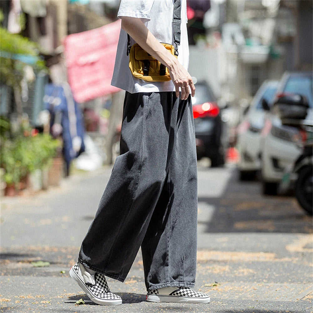 Loose Fit Wide Leg Denim Jeans