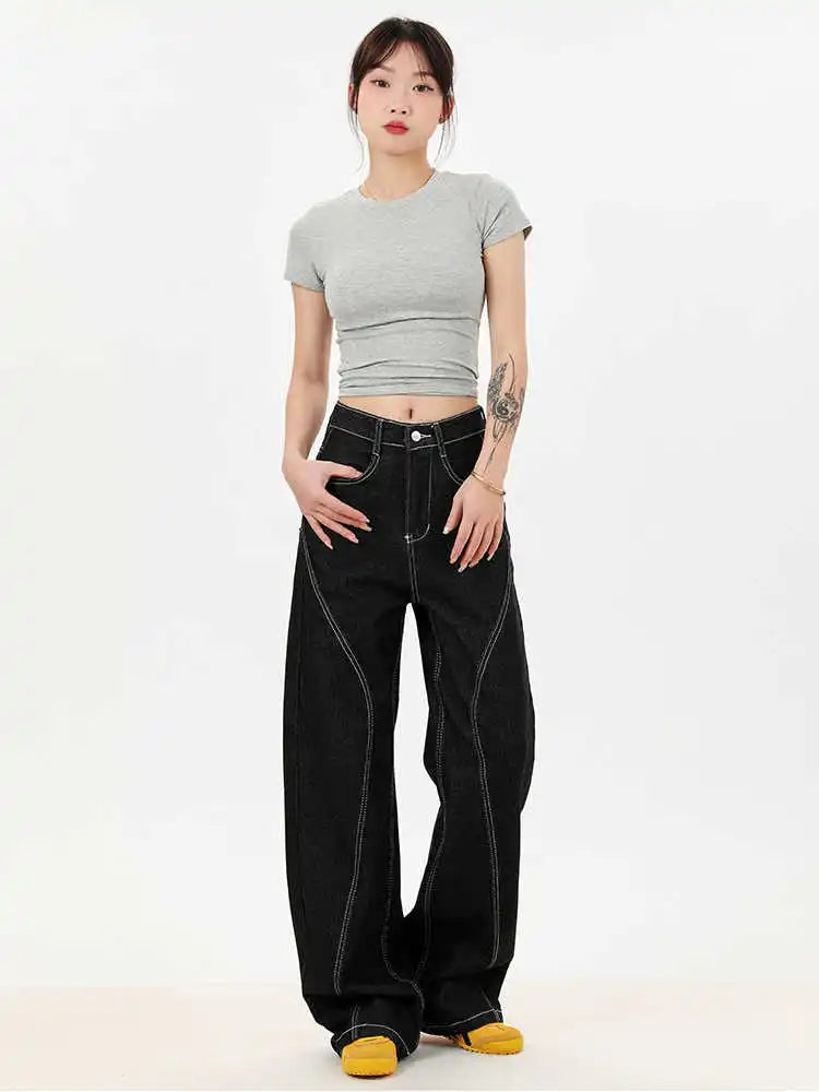 Classic Wide Leg Striped Sweatpants