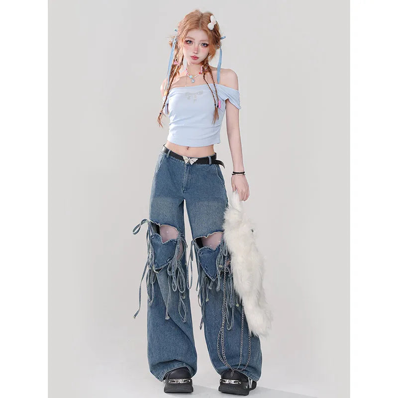 Vintage High Rise Wide Leg Jeans