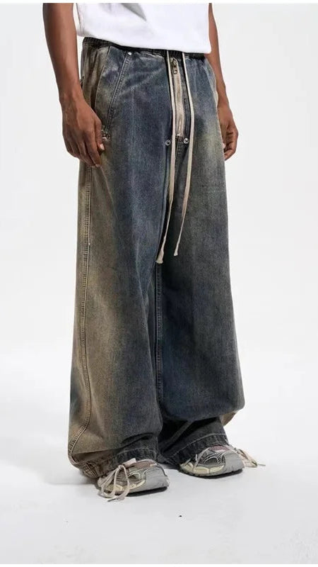 Retro Vintage High Waist Wide Jeans