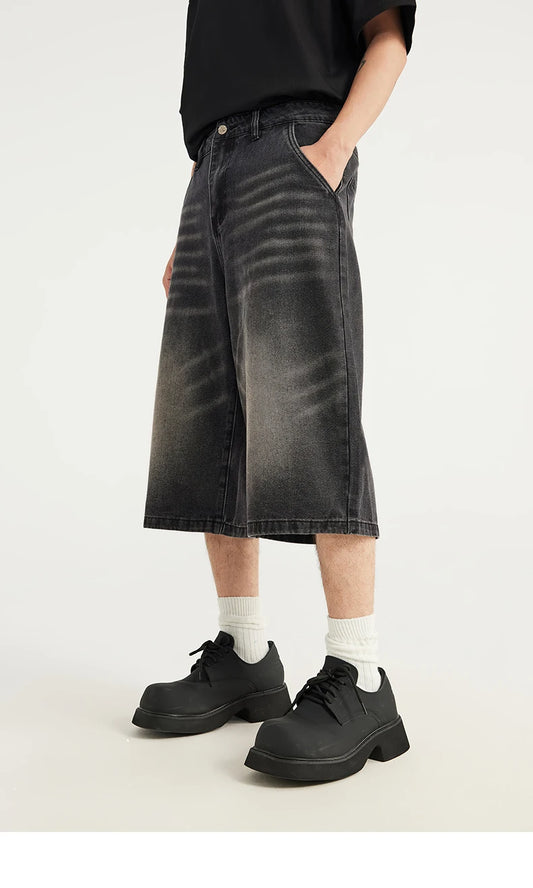 Trendy Inflation Washed Hip Hop Shorts