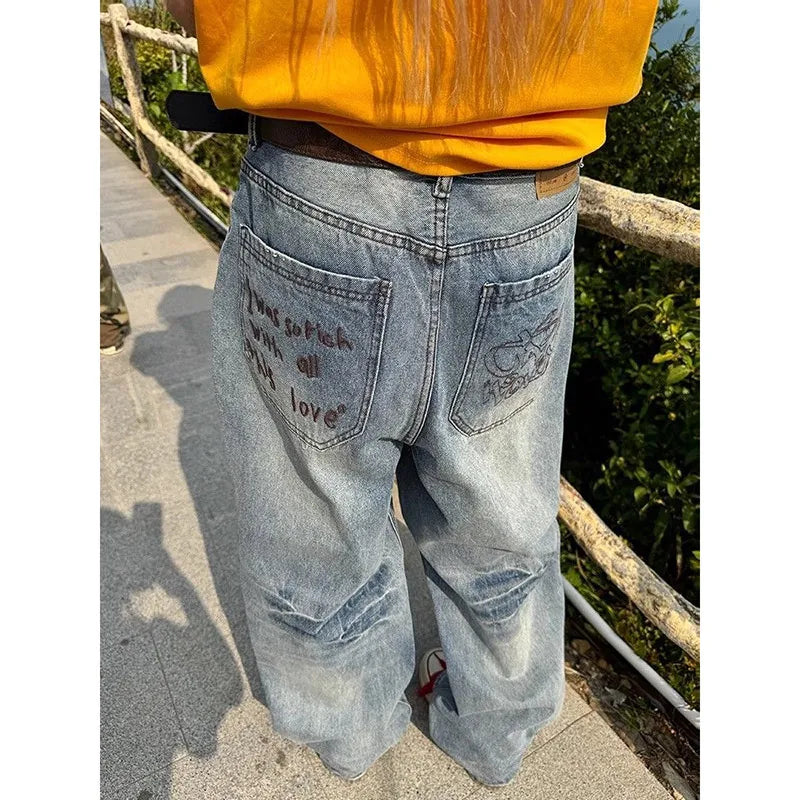Street Style Baggy Camo Jeans