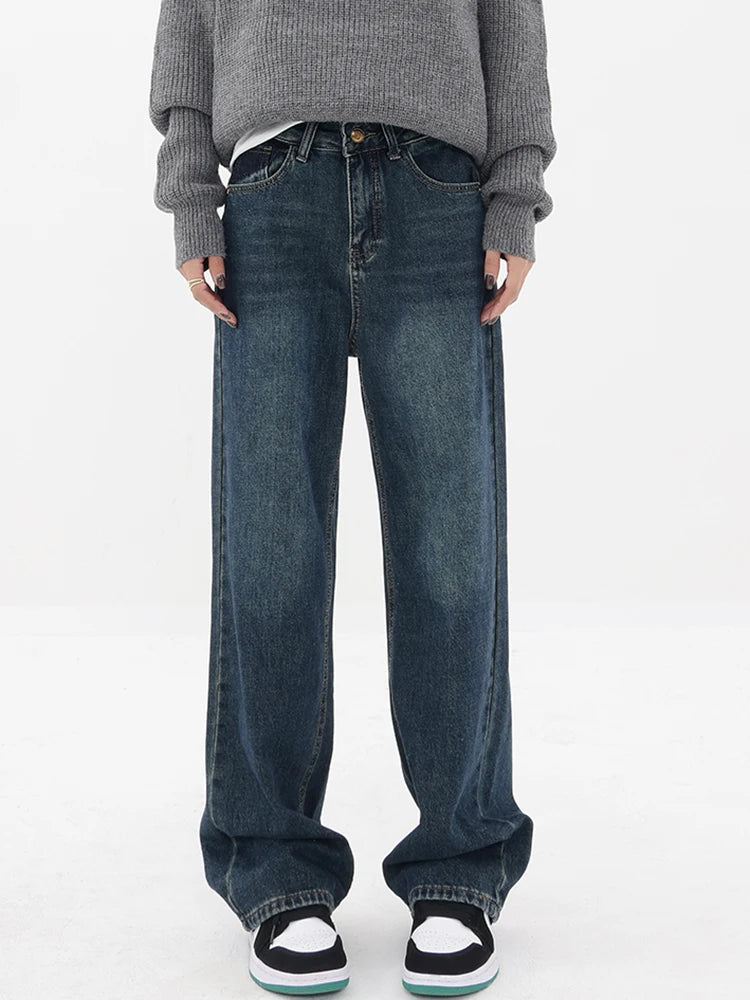 Vintage High-Waist Leg Jeans