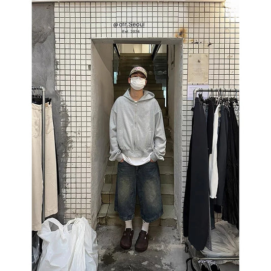 Vintage Blue Baggy Gothic Oversized Jeans