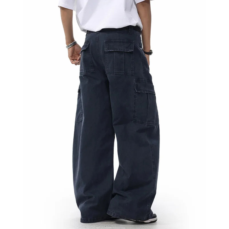 Loose Casual Pure Cotton Cargo Pants