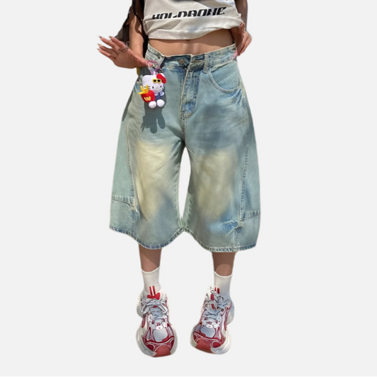 Light Blue Oversize Cargo Jeans