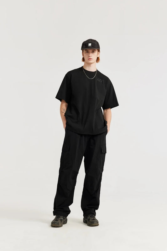 Elastic Waist Casual Cargo Pants