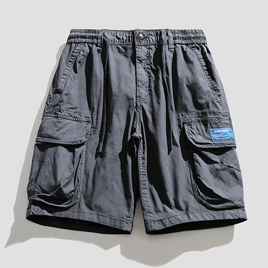 Vintage Classic Cotton Cargo Bermuda Shorts