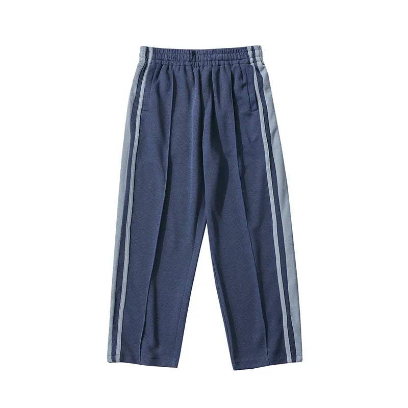 Korean Loose Stripe Basketball Joggers Pants