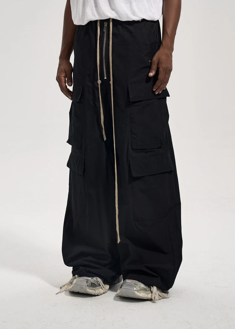 Retro Flared Cargo Pants