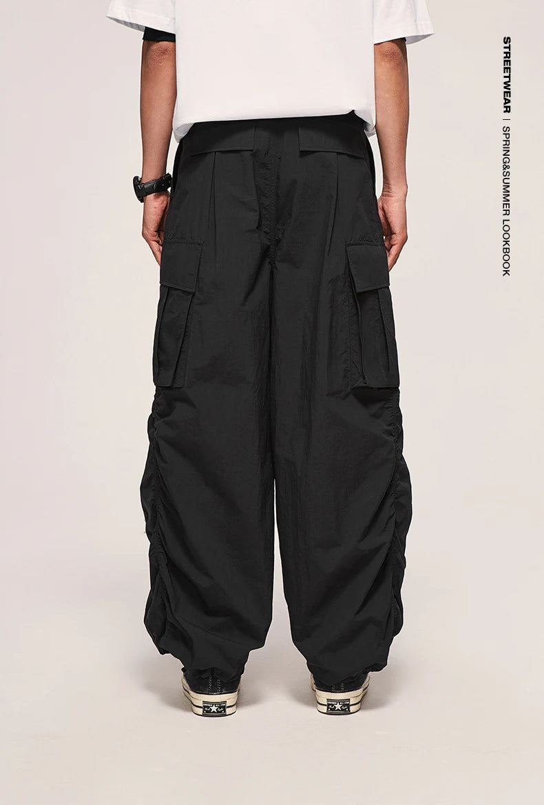 Loose Fit Wide Leg Cargo Pants