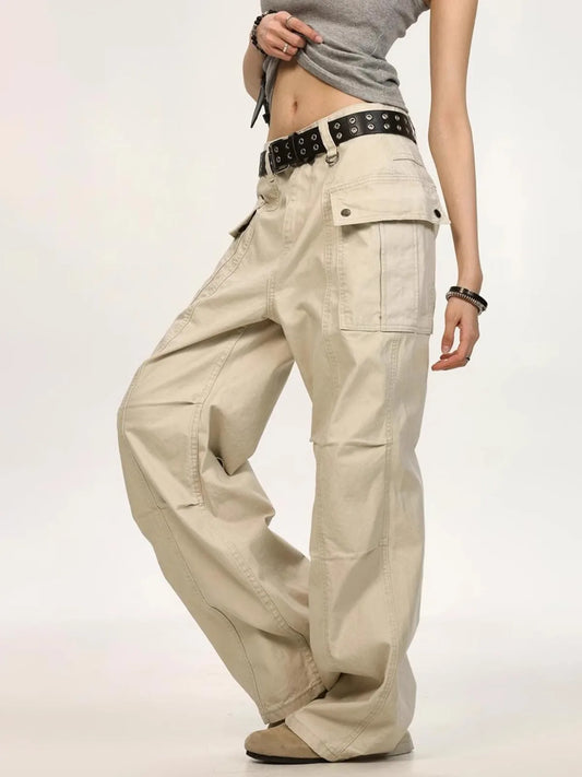 Vintage Loose High Waisted Wide Pants