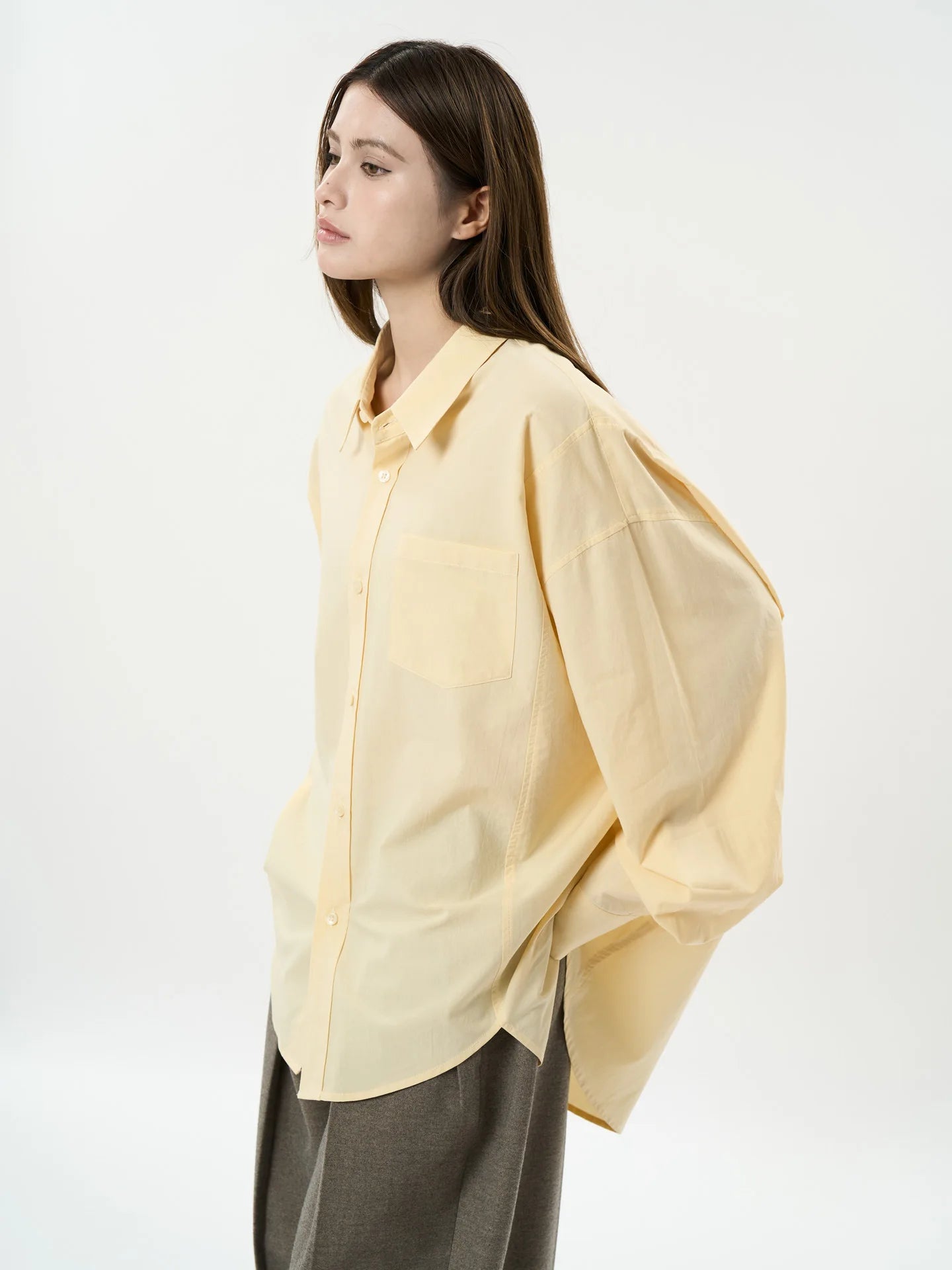 Stylish Casual Loose Collar Long Shirt