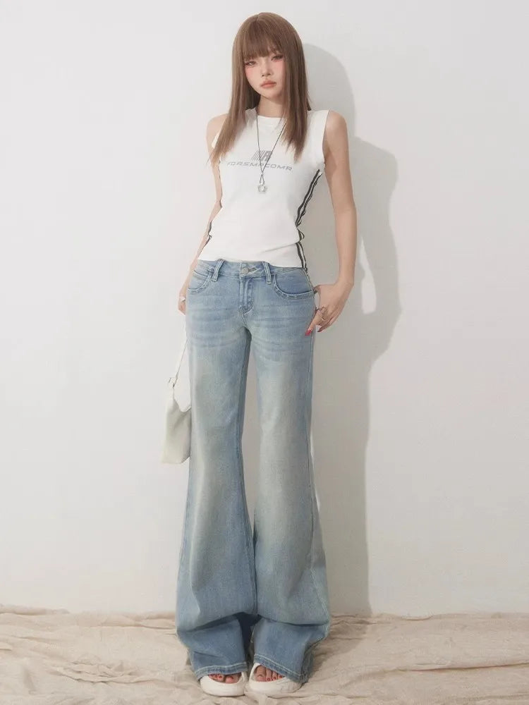 High Slim Fit Flared Jeans