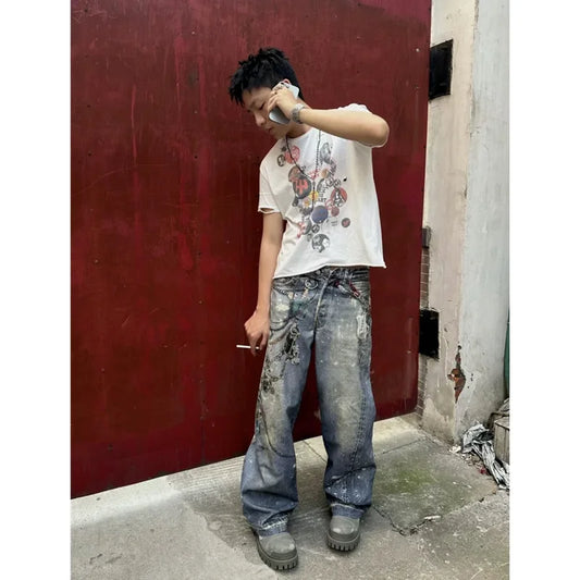 Vintage High Waist Wide Jeans