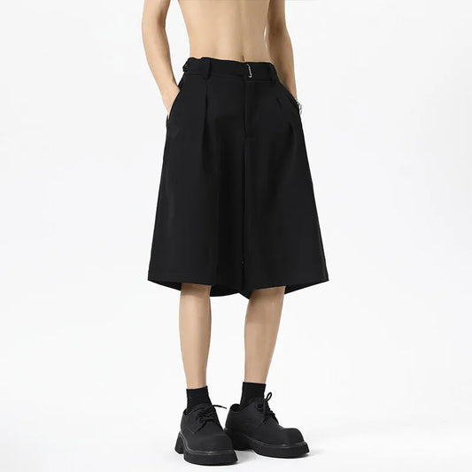 Black Korean Casual Summer Baggy Shorts