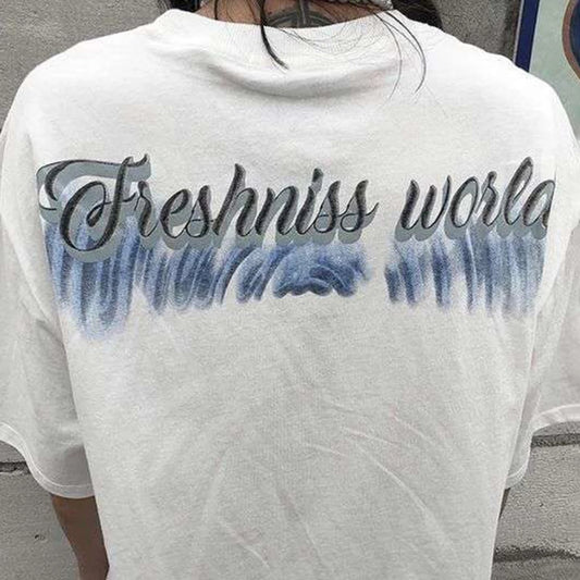 Trendy Printed Letter T-Shirt