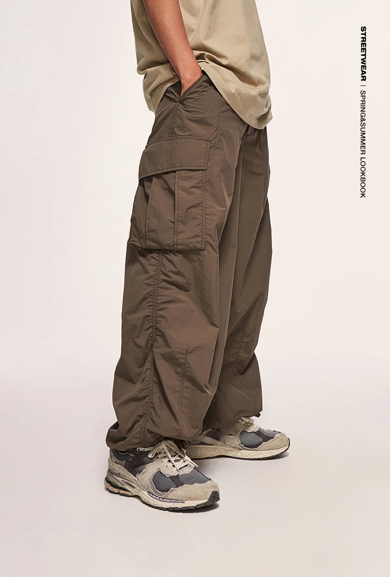 Loose Fit Wide Leg Cargo Pants