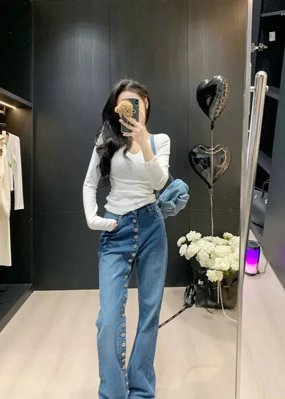 Vintage High Waisted Blue Denim Jeans