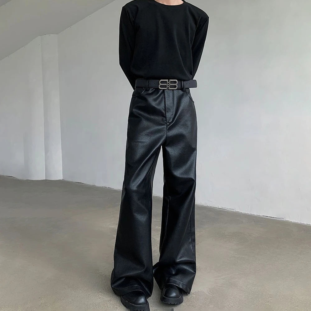Rider Casual PU Leather Motorcycle Pants